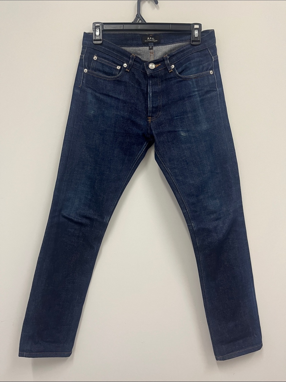 A.P.C Slim  Selvedge denim Jeans - Deep Indigo Blue size 27